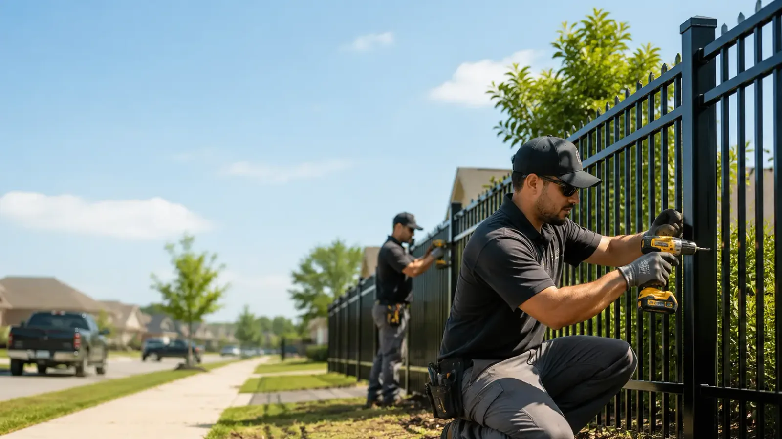 Metal Fence Installation in Sun, LA